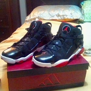 Nike Jordan 6 Rings Black Varsity Red size 13
